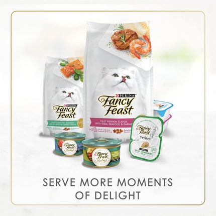 Purina Fancy Feast Gravy Lovers, Poultry & Beef Wet Cat Food, 3oz, 24-Pack