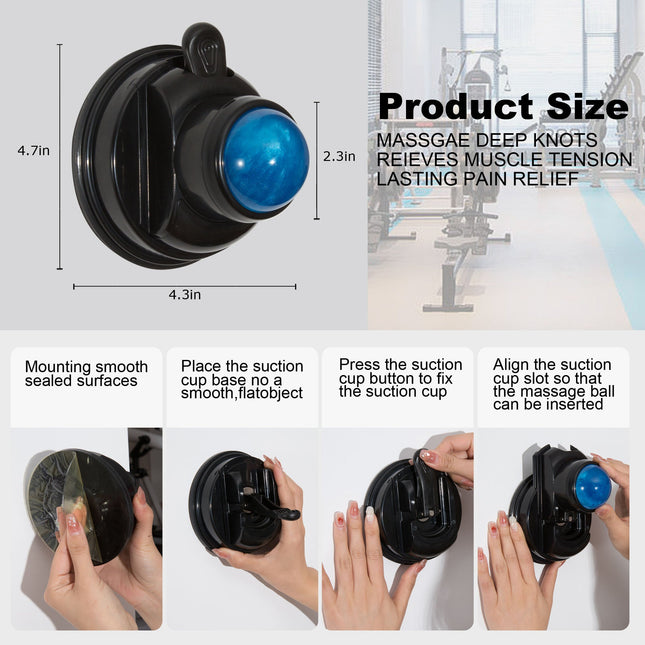 CryoRoll Cold Massage Roller Ball | Portable Cryo Ball for Neck, Back & Muscle Recovery