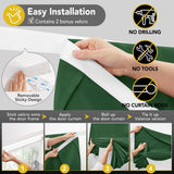 Blackout Door Curtain, Thermal Insulated, 26x80 Inch