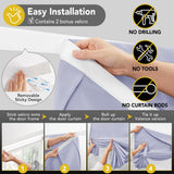 Blackout Door Curtain, Thermal Insulated, 26x80 Inch