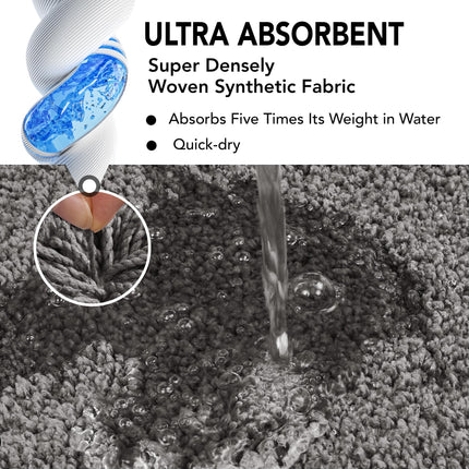 Quick Dry Plush Bathroom Rug
