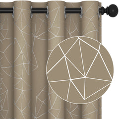 Geometric Blackout Curtains, 2 Panels