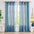 Linen Look Boho Semi-Sheer Curtains, 52x63 Inch, 2 Panels