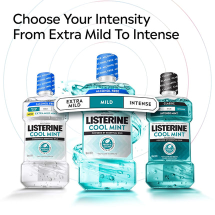 Listerine Cool Mint Mild Mouthwash — Alcohol-Free
