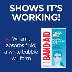 Band-Aid Hydro Seal Acne Patches – Absorbs Fluids & Heals