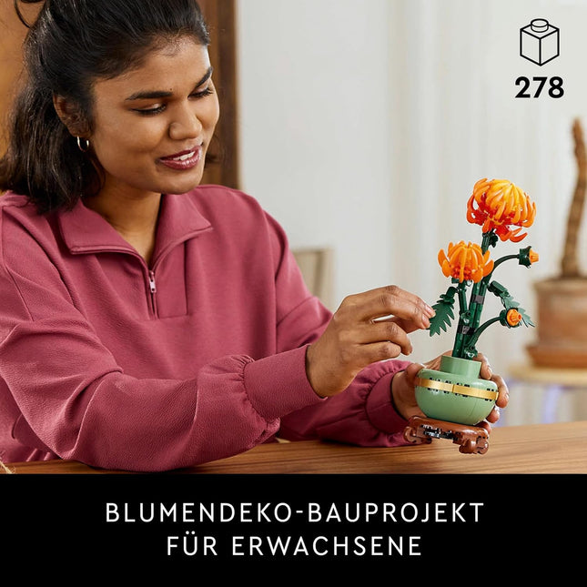 LEGO Botanicals Chrysanthemum 10368 — Artificial Flower Building Set