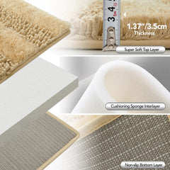 Quick Dry Plush Bathroom Rug