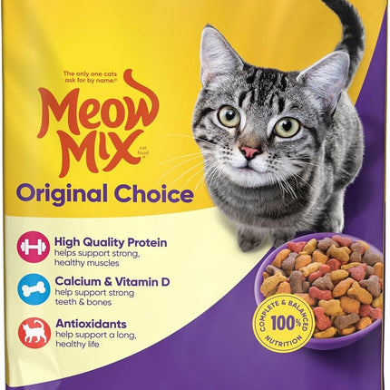 Meow Mix Original Choice Dry Cat Food, 6.3 Pound Bag