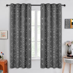 Geometric Blackout Curtains, 2 Panels