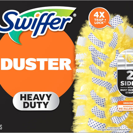 Swiffer Dusters Heavy Duty Multi-Surface Duster Refills for Cleaning, Unscented, 11 Count