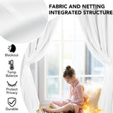 Double Layer Blackout & Sheer Curtains