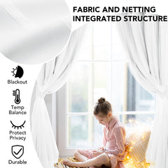Double Layer Blackout & Sheer Curtains