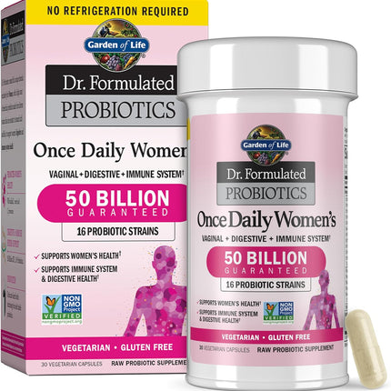 Garden of Life Dr. Formulated Once Daily Women's Probiotics, 50B CFU, 30ct