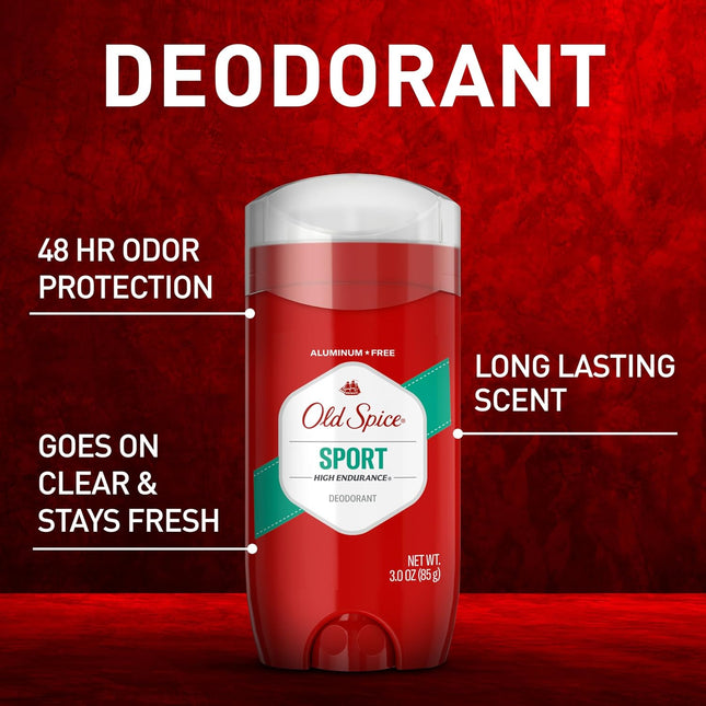 Old Spice Deodorant for Men, Aluminum Free, Sport Scent, 3.0 oz Pack of 3
