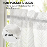 Ombre Sheer Voile Curtains, Rod Pocket, Light Grey