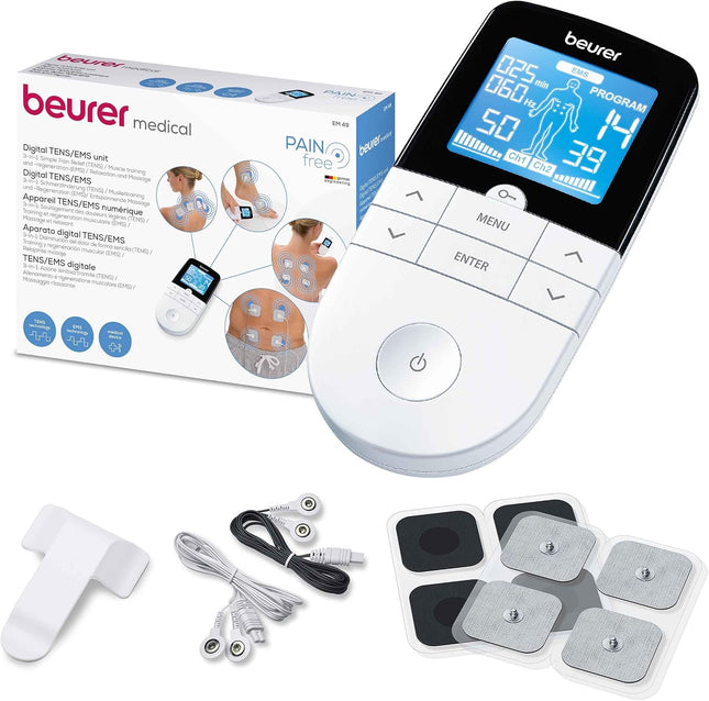 Beurer EM 49 Digital TENS EMS Device — 3-in-1 Pain Relief