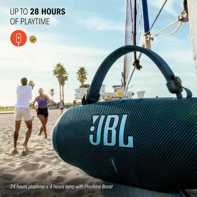 JBL Charge 6 Portable Bluetooth Speaker — 28h, IP68, Blue