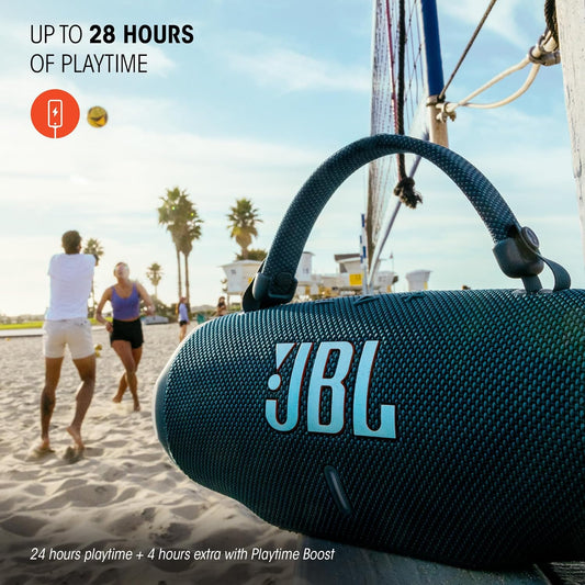 JBL Charge 6 Portable Bluetooth Speaker — 28h, IP68, Blue