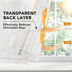 Ombre Sheer Voile Curtains, Rod Pocket, Light Grey