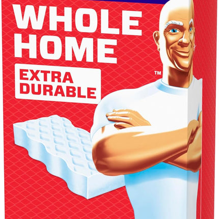 Mr. Clean Magic Eraser, All Purpose Cleaner, Cleaning Scrubber, Wall, Sneaker, Kitchen, Bathroom, Shower Cleaning Supplies, Melamine Pads, Whole Home Extra Durable, 12ct