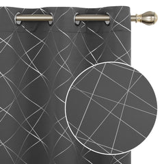 Geometric Blackout Curtains, 2 Panels