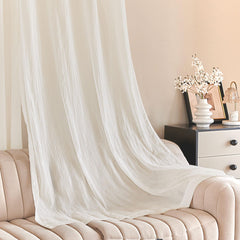 Sheer Grommet Curtains with Summer Flowers