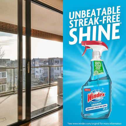 Windex Glass & Window Cleaner Spray Bottle, Original, 23 oz