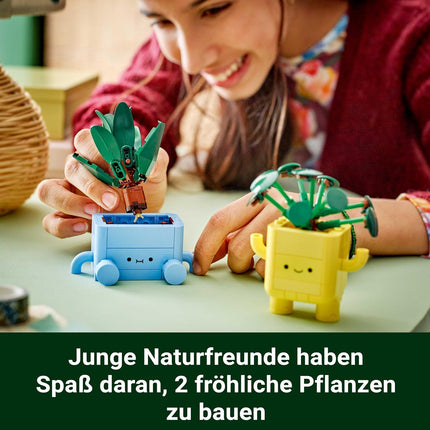 LEGO Botanicals 10349 Happy Plants — 2 Plants, Interchangeable Faces