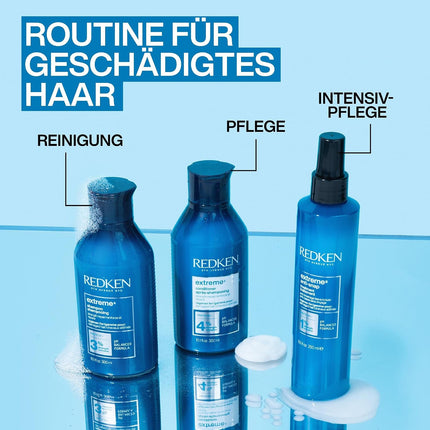 Redken Haarshampoo für sprödes und geschädigtes Haar, Anti Haarbruch, Mit Sojaproteinen, Ceramiden, Sepicap und Arginin, Extreme Shampoo