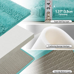Quick Dry Plush Bathroom Rug
