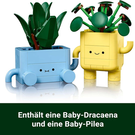 LEGO Botanicals 10349 Happy Plants — 2 Plants, Interchangeable Faces