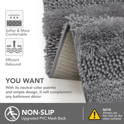 Quick Dry Plush Bathroom Rug