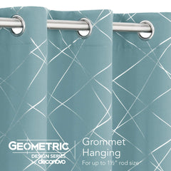 Geometric Blackout Curtains, 2 Panels