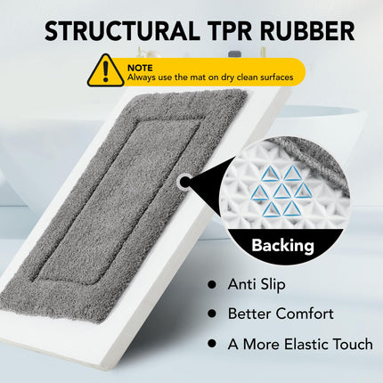 Quick Dry Plush Bathroom Rug