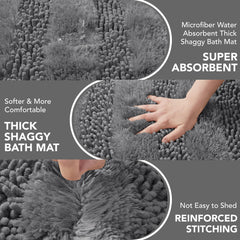 Quick Dry Plush Bathroom Rug