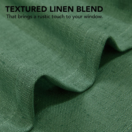 Light Filtering Linen Drapes, Back Tab & Rod Pocket