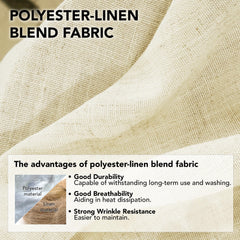 Natural Farmhouse Cafe Tier Curtains, 2 Panels