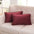 Velvet Throw Pillow Covers with Pom-Poms, 26x26 Inch