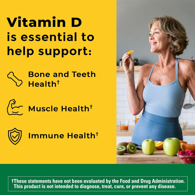 Nature Made Vitamin D3 1000 IU (25 mcg), 300 Vitamin D Softgels