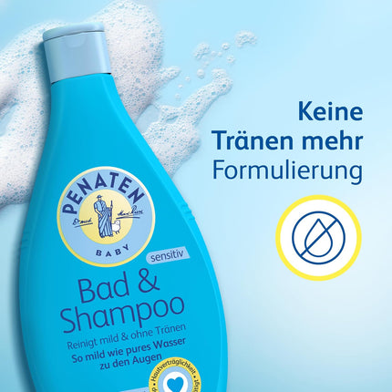 Penaten Baby Shampoo & Bath 400ml — No More Tears, Paraben-Free