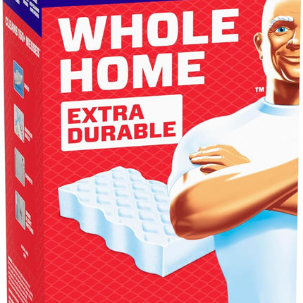 Mr. Clean Magic Eraser, All Purpose Cleaner, Cleaning Scrubber, Wall, Sneaker, Kitchen, Bathroom, Shower Cleaning Supplies, Melamine Pads, Whole Home Extra Durable, 12ct