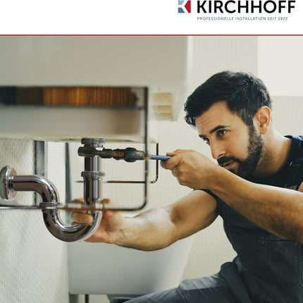Kirchhoff 98801110 P-Trap for Sink & Washbasin — Chrome Steel, Pack of 6