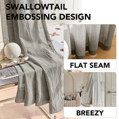 Sheer Grommet Curtains with Summer Flowers