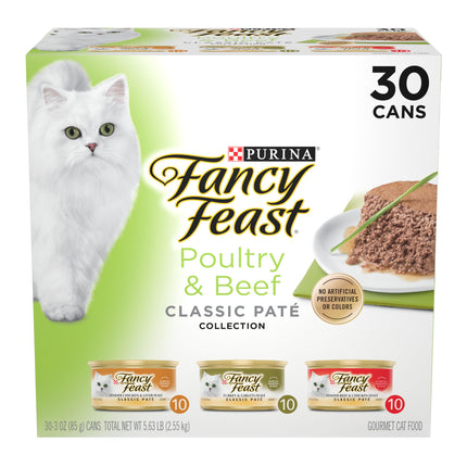 Purina Fancy Feast Gravy Lovers, Poultry & Beef Wet Cat Food, 3oz, 24-Pack