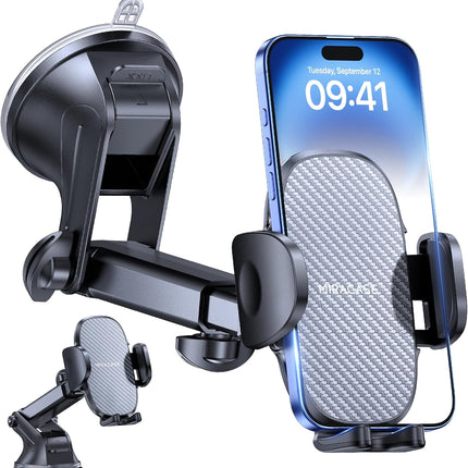 Miracase Car Phone Holder — 360° Rotatable, Suction Cup