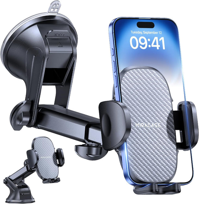 Miracase Car Phone Holder 360° Rotatable — Strong Suction Cup