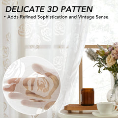 Sheer Grommet Curtains with Summer Flowers