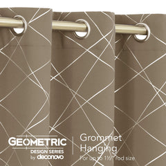 Geometric Blackout Curtains, 2 Panels
