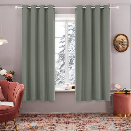 Blackout Thermal Insulated Curtains, 2 Panels