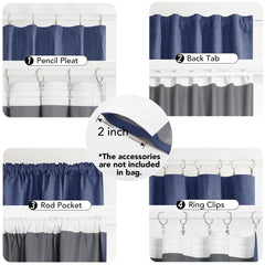 100% Blackout Pinch Pleat Curtains, Cream, 2 Panels